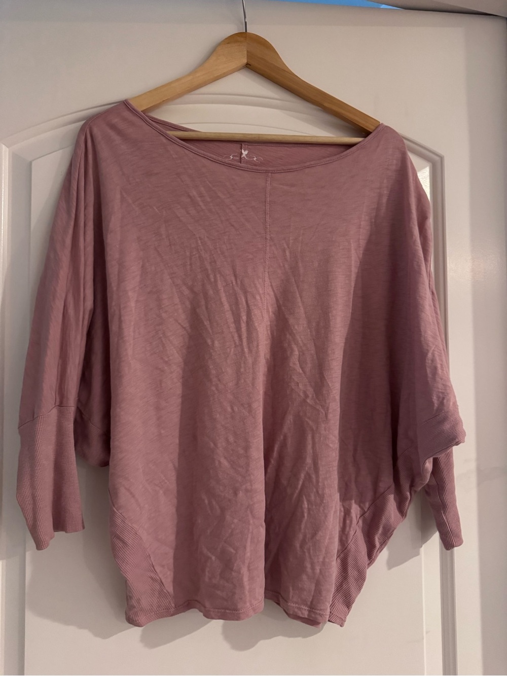 Velvet by Graham & Spencer Mauve Relaxed Boatneck Dolman Sweatshirt